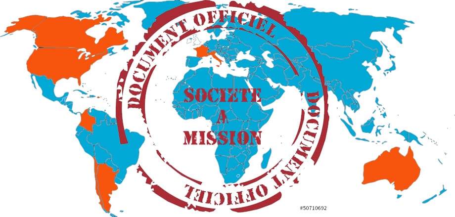 présentation des pays ayant engagé des démarches dans le statut de société à mission